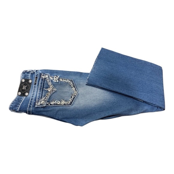 Women’s Miss Me JP5521B Boot Cut Denim Jeans Sz 31 x 29 - Picture 2 of 6